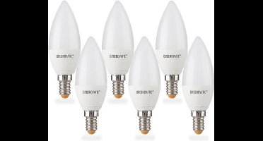 Groenovatie LED Kaarslamp E14 Fitting - 4W - Warm Wit - 118x38 mm - 6-Pack