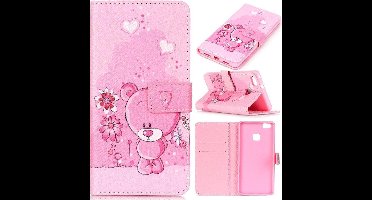iCarer Bear wallet case hoesje Geschikt voor: Huawei P9