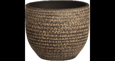 MICA DECORATIONS CARRIE BLOEMPOT - H12 X Ø14 CM - TERRACOTTA - BRUIN