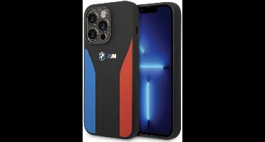 BMW M Blue & Red Silicone Back Case - Apple iPhone 15 Pro (6.1") - Zwart