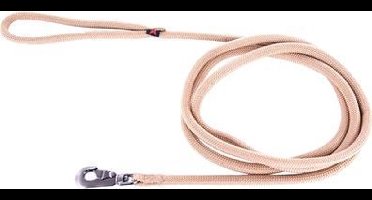 Hondenriem nylon rond beige