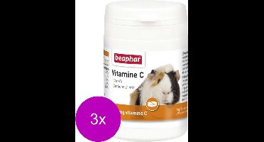 3x Beaphar Vitamine C Voor Cavia - Voedingssupplement - 180 tabletten per doosje