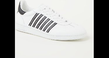 Dsquared2 Boxer sneaker van kalfsleer - Wit/ Zwart - Maat 40