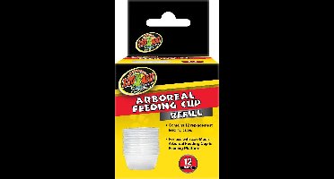 Zoo Med Arboreale voercups navulling 12-pack voor klimmende reptielen