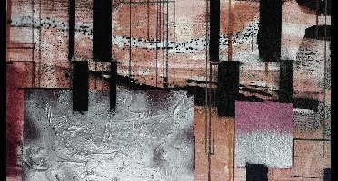 Komar Pure | squares dropping | bruin | fotobehang op vlies 500x280cm