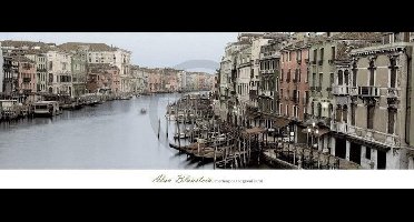 Kunstdruk Alan Blaustein - Morning on the Grand Canal 106x40cm