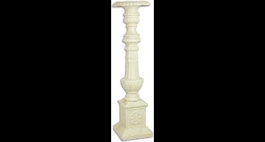 Kandelaar - Witte kandelaar Klassiek - Gietijzer - 69,5 cm hoog