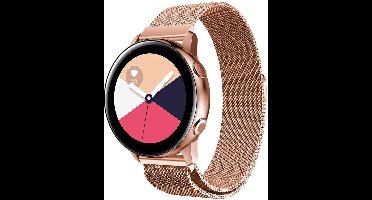 Bandje geschikt voor Samsung Watch 3 45mm - Roségoud Milanese Band