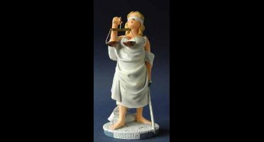 MadDeco - Profisti - beeldje - Vrouwe - Justitia - polystone