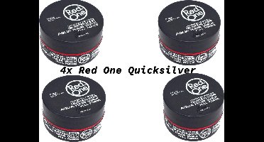 Red one Quicksilver Hair Wax| Haarwax| Haargel| Gel| Aqua wax| Quicksilver Aqua haarwax| 4 stuks| 4 pieces