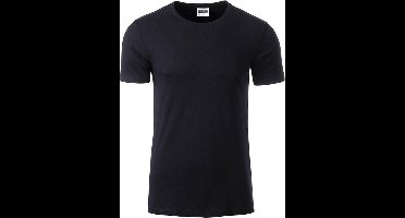 James and Nicholson - Heren Standaard T-Shirt (Zwart)