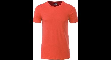 James and Nicholson - Heren Standaard T-Shirt (Zalm)