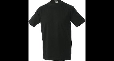 James and Nicholson - Heren Workwear T-Shirt (Zwart)