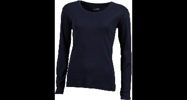 James and Nicholson Dames/dames T-Shirt met lange mouwen (Marine)