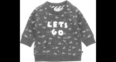 Feetje Sweater AOP Flying By Antraciet Melange MT. 68