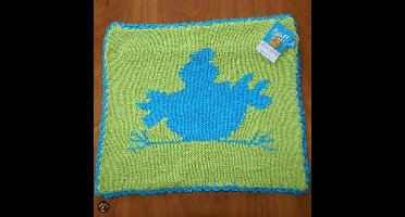 Lief Lifestyle - Sierkussen - 40x40 cm - Groen/Blauw