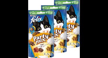 Felix - Party mix Original - Kattensnack - Per 3 Zakjes van 60g