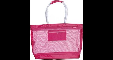 Beco zwemtas/strandtas - mesh - roze