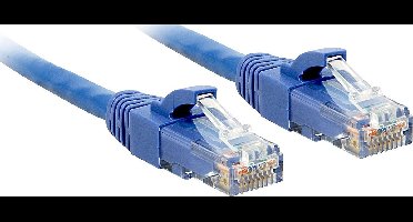 UTP Category 6 Rigid Network Cable LINDY 48017 Red Blue 1 m 1 Unit