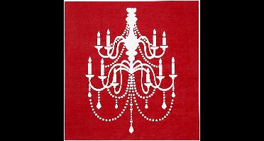 Creotime Screen stencil, vel 20x22 cm, kroonluchter, 1 vel