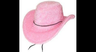 Cowboy hoed harig roze