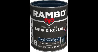 Rambo Pantserlak Deur & Kozijn Zijdeglans Dekkend - Goed Reinigbaar - Nachtblauw - 0.75L