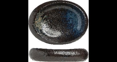 Cosy & Trendy Black Yoru Schaal - Ovaal - 24 cm x 21 cm x 5.5 cm