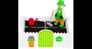 Goki Flexibele pop tuinier met accessoires