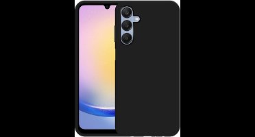 Just in Case hoesje geschikt voor Samsung Galaxy A25 Hoesje Siliconen - Flexibele Case - Zwart