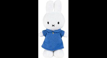 Nijntje Knuffel Blauw Jurkje - 24 cm - Voor baby's en kinderen - Kraamcadeau