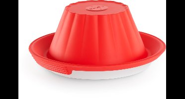 Lékué Puddingvorm - met Keramisch bord - Red