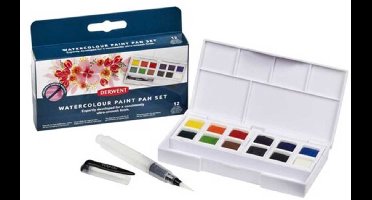 Derwent Watercolour Paint Pan 12 Set