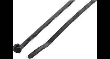Wurth - Kabelbinder KBL MZUV PA metalen lip goedk. zwart - KBL MZUV kabelbinder van polyamide met metalen tong UV-bestendig, zwart Lengte 186 mm