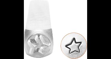 Embossing stempel, ster, L: 65 mm, afm 3 mm, 1 stuk