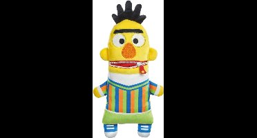 Schmidt Spiele Zorgenvriendje Bert – Zachte Pluche Knuffel uit Sesamstraat met Ritssluiting-Mond om Zorgen op te Eten – Meerkleurig Knuffeldier voor Kinderen – Emotionele Ondersteuning en Troostvriend – Officiële Licentie – Perfect als Slaapknuffel