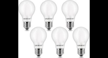 Groenovatie LED Filament Lamp E27 Fitting - 4W - Extra Warm Wit - Dimbaar - 6-Pack - Mat