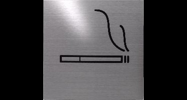 CC10010017 pictogram: 'Rookruimte' vierkant 125x125