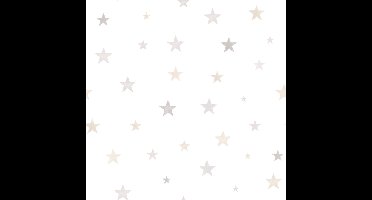 Little Ones Stars beige natuur (vliesbehang, beige)