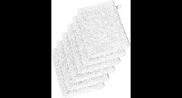 De Witte Lietaer Washandjes Imagine White 16.5 x 22 cm - 6 stuks - Katoen