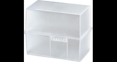 Kaartenbak HAN breed A7 kunststof translucent