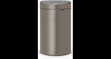 Brabantia Touch Bin Prullenbak - 10+23 liter - Afvalscheiding - Platinum