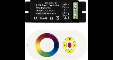 Groenovatie LED Strip - RGB Controller - Incl. RF Touch Afstandsbediening