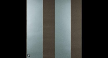 Dutch Wallcoverings Vliesbehang streep - bruin/blauw