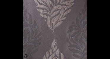 Dutch Wallcoverings Vliesbehang bladeren - Donkerbruin