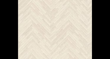 MODERN GRAFISCH HOUT BEHANG - Beige Creme - Industrieel behang - AS Creation Versace 4