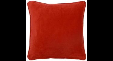 Dutch Decor Kussenhoes Velvet 45x45 Cm Rood
