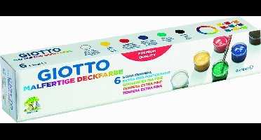 Giotto Giotto Extra Fine Poster Paint - Box Of 6 Pot 18 Ml