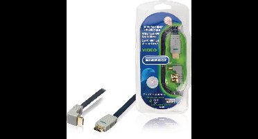 Bandridge HDMI 1.4 High Speed with Ethernet kabel haaks naar beneden - 5 meter