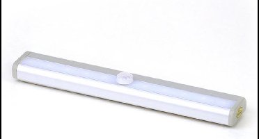 Groenovatie LED Kastverlichting - 1W - 4xAAA Batterijen - Sensor - Warm Wit - Aluminium