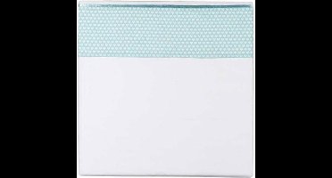 Briljant Baby Puck - Katoen - Kinderlaken - Wiegje - 75x100 cm - Mint